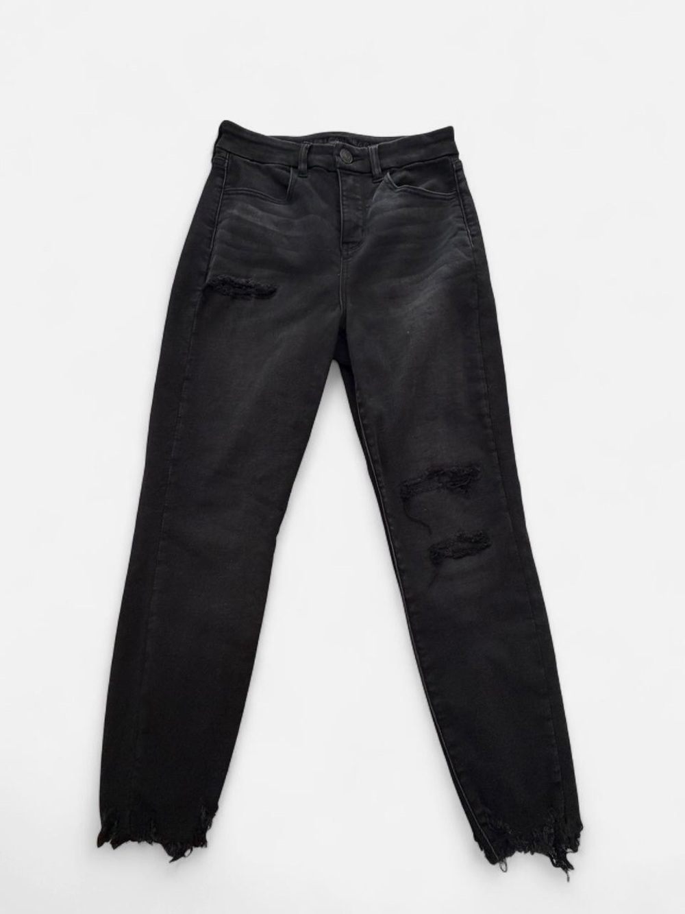 American Eagle Outfitters Black Distressed Jeans